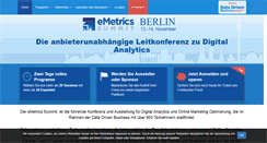 Desktop Screenshot of emetrics-summit.de
