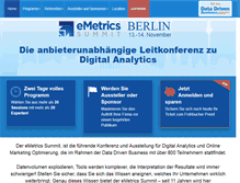 Tablet Screenshot of emetrics-summit.de
